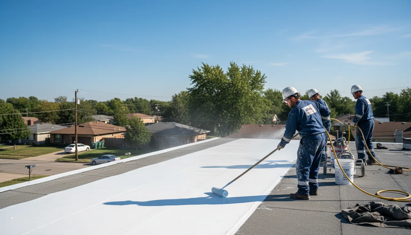 Commercial roof coating in Haviland, OH near me